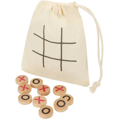 Jeu de morpion Whorl en bois